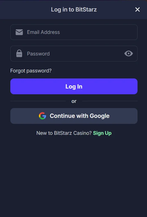 bitstarz login